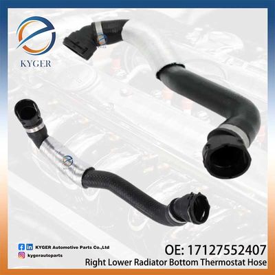 Sağ alt radyatör alt termostat hortumu 17127552407 1712 7552 407 için BMW E90 E91 E93 E92 E82 E88 Yüksek Kaliteli Otomobil Parçaları